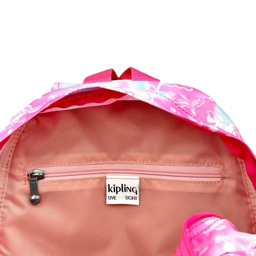 Kipling Challenger Women's Small Backpack Garden Clouds Butterfly & Floral Theme